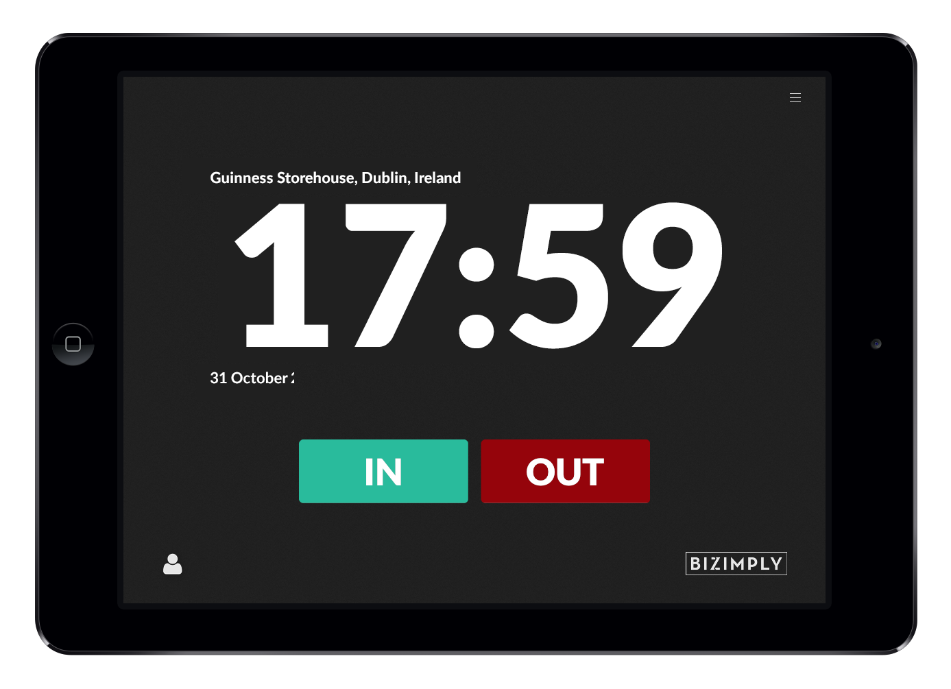 Time Station Sign In Bizimply | Memotech